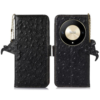 For Honor Magic6 Lite 5G / X9b 5G / X50 5G Phone Case Ostrich Texture RFID Blocking Cover