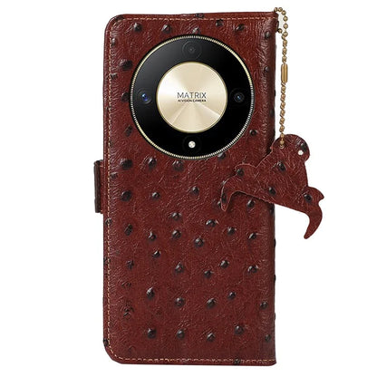For Honor Magic6 Lite 5G / X9b 5G / X50 5G Phone Case Ostrich Texture RFID Blocking Cover