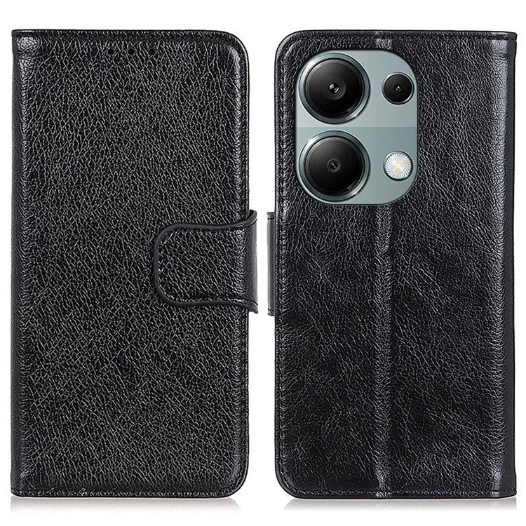 For Xiaomi Redmi Note 13 4G Case Split Leather Wallet Phone Cover TPU Inner Shell