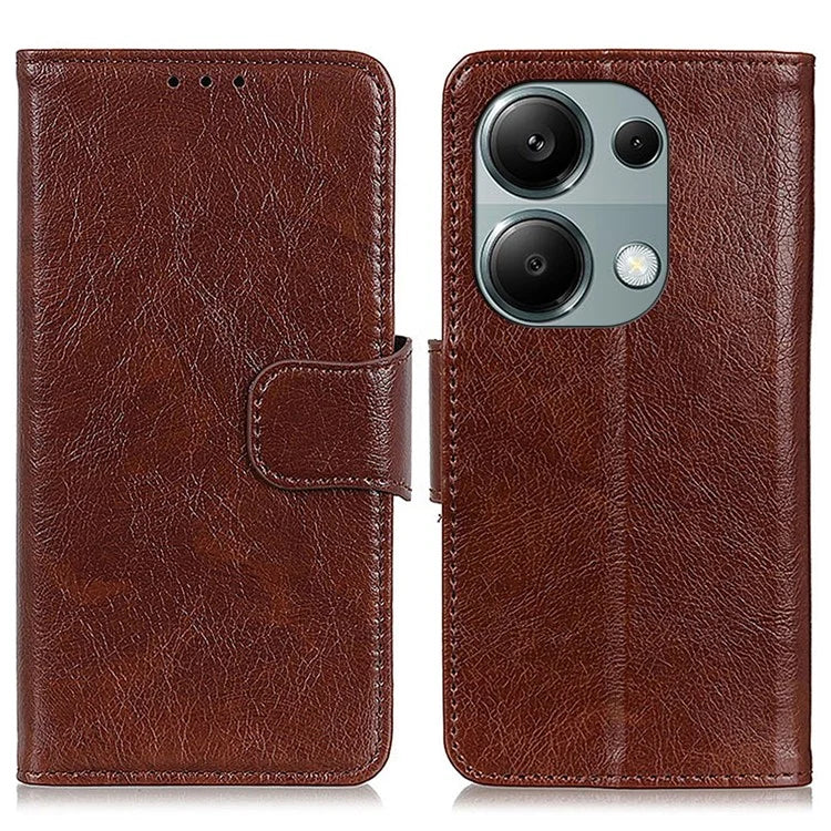 For Xiaomi Redmi Note 13 4G Case Split Leather Wallet Phone Cover TPU Inner Shell
