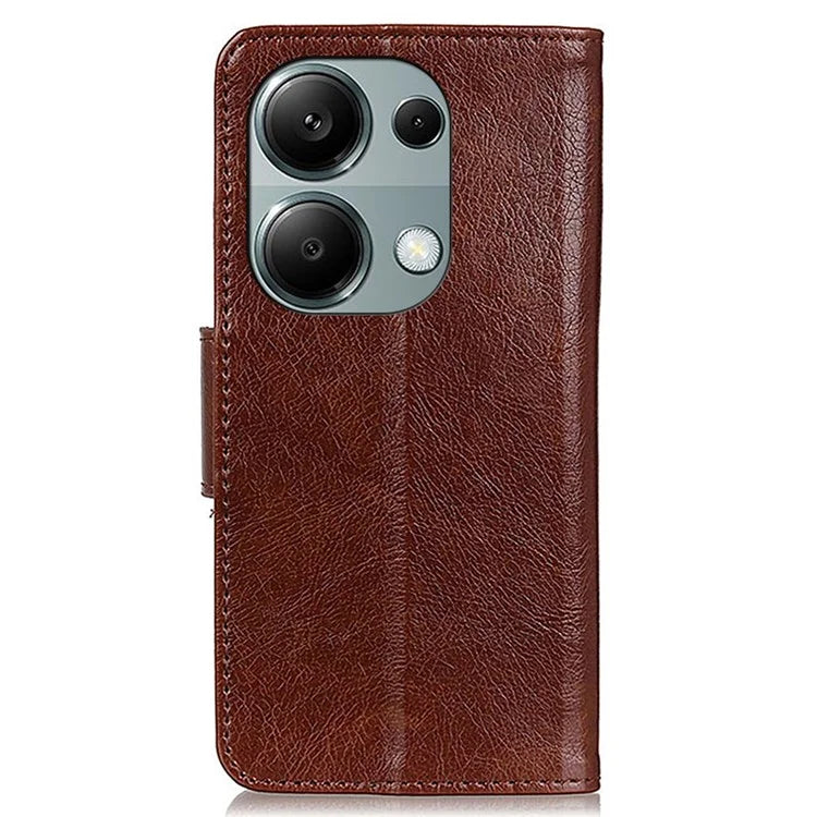 For Xiaomi Redmi Note 13 4G Case Split Leather Wallet Phone Cover TPU Inner Shell