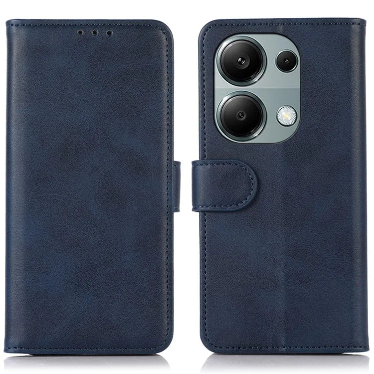 For Xiaomi Redmi Note 13 4G Case PU Leather Folio Stand View Phone Cover