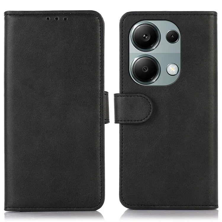 For Xiaomi Redmi Note 13 4G Case PU Leather Folio Stand View Phone Cover