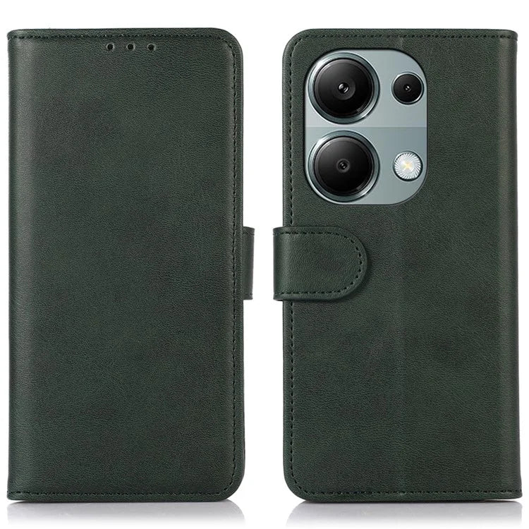 For Xiaomi Redmi Note 13 4G Case PU Leather Folio Stand View Phone Cover