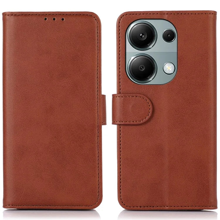 For Xiaomi Redmi Note 13 4G Case PU Leather Folio Stand View Phone Cover