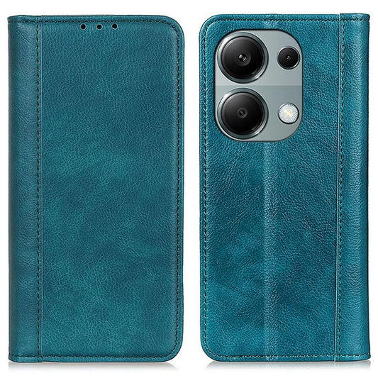 For Xiaomi Redmi Note 13 4G Protective Cover Split Leather Litchi Texture Phone Case