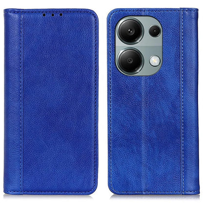 For Xiaomi Redmi Note 13 4G Protective Cover Split Leather Litchi Texture Phone Case