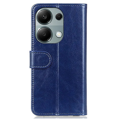 For Xiaomi Redmi Note 13 4G Leather Flip Case Wallet Crazy Horse Texture Phone Cover