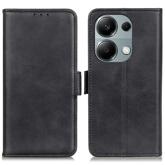 For Xiaomi Redmi Note 13 4G Leather Case Stand Magnetic Closure Flip Cover