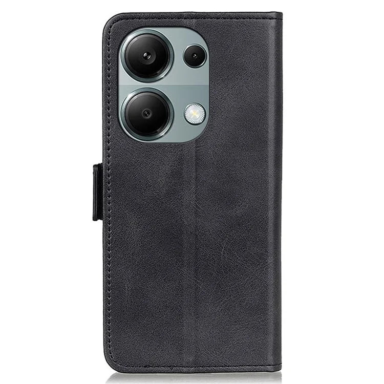 For Xiaomi Redmi Note 13 4G Leather Case Stand Magnetic Closure Flip Cover