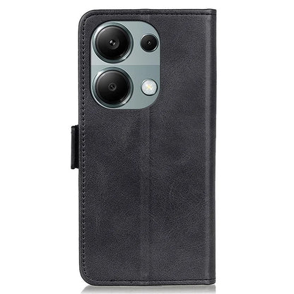 For Xiaomi Redmi Note 13 4G Leather Case Stand Magnetic Closure Flip Cover