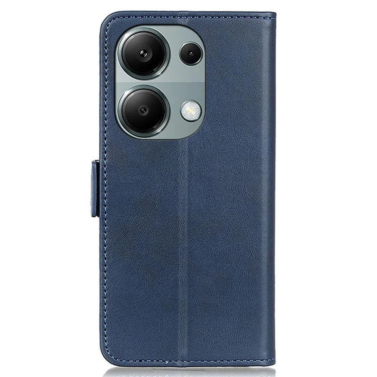 For Xiaomi Redmi Note 13 4G Leather Case Stand Magnetic Closure Flip Cover