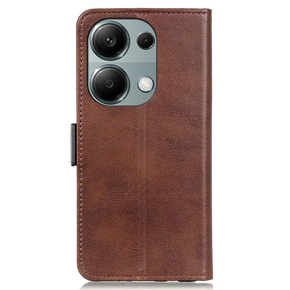 For Xiaomi Redmi Note 13 4G Leather Case Stand Magnetic Closure Flip Cover