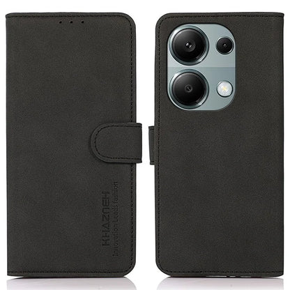 KHAZNEH For Xiaomi Redmi Note 13 4G Leather Case with TPU Shockproof Shell Wallet Phone Cover