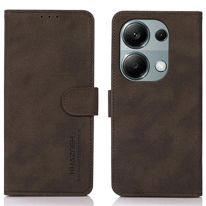 KHAZNEH For Xiaomi Redmi Note 13 4G Leather Case with TPU Shockproof Shell Wallet Phone Cover