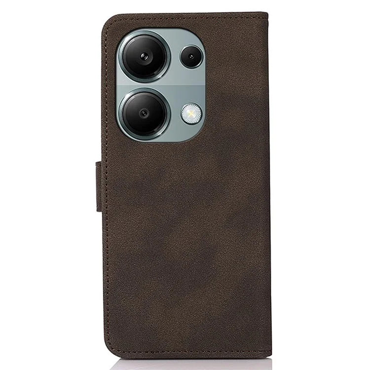 KHAZNEH For Xiaomi Redmi Note 13 4G Leather Case with TPU Shockproof Shell Wallet Phone Cover