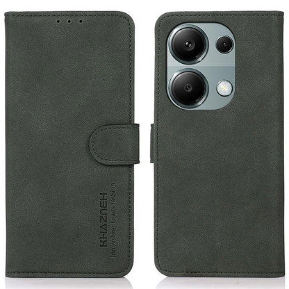 KHAZNEH For Xiaomi Redmi Note 13 4G Leather Case with TPU Shockproof Shell Wallet Phone Cover