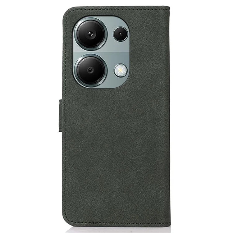 KHAZNEH For Xiaomi Redmi Note 13 4G Leather Case with TPU Shockproof Shell Wallet Phone Cover