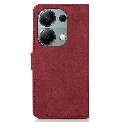 KHAZNEH For Xiaomi Redmi Note 13 4G Leather Case with TPU Shockproof Shell Wallet Phone Cover
