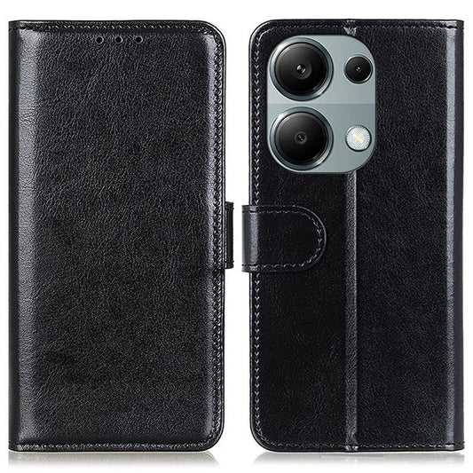 For Xiaomi Redmi Note 13 Pro 4G / Poco M6 Pro 4G Case Crazy Horse Texture Leather Phone Cover Wallet