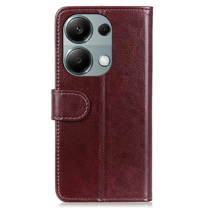 For Xiaomi Redmi Note 13 Pro 4G / Poco M6 Pro 4G Case Crazy Horse Texture Leather Phone Cover Wallet
