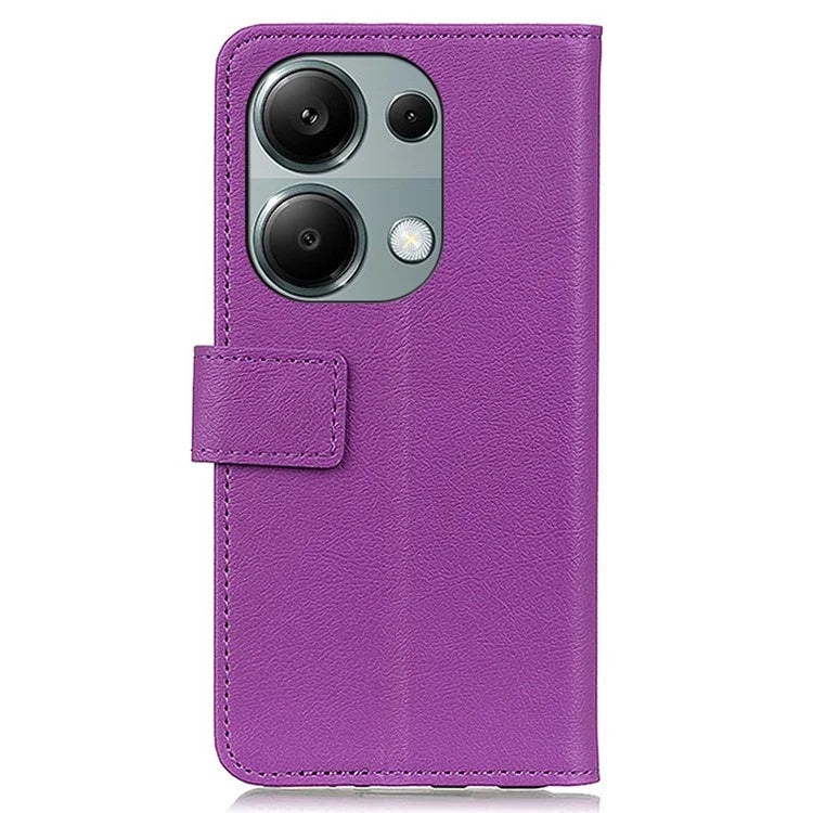 For Xiaomi Redmi Note 13 Pro 4G / Poco M6 Pro 4G Case Texture Leather Folio Phone Cover