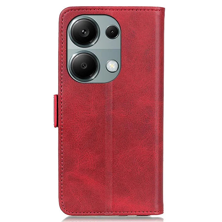 For Xiaomi Redmi Note 13 Pro 4G / Poco M6 Pro 4G Case Magnetic Buckle PU Leather Wallet Phone Cover