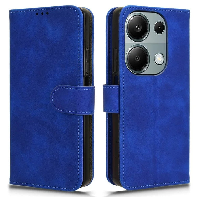 For Xiaomi Redmi Note 13 Pro 4G / Poco M6 Pro 4G Case PU Leather Skin-touch Protective Folio Phone Cover