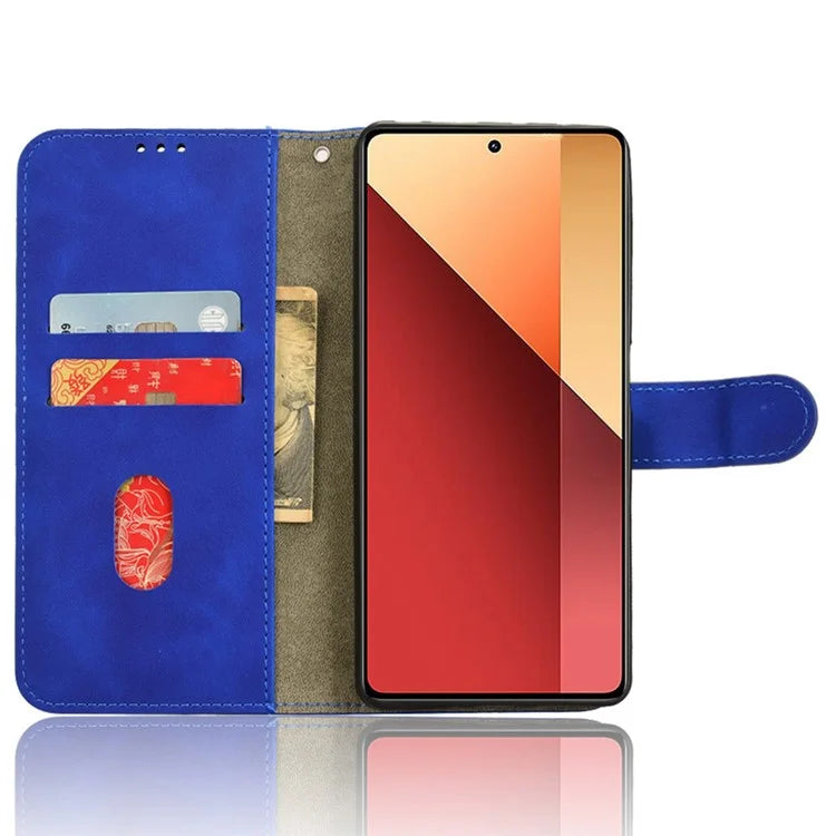 For Xiaomi Redmi Note 13 Pro 4G / Poco M6 Pro 4G Case PU Leather Skin-touch Protective Folio Phone Cover