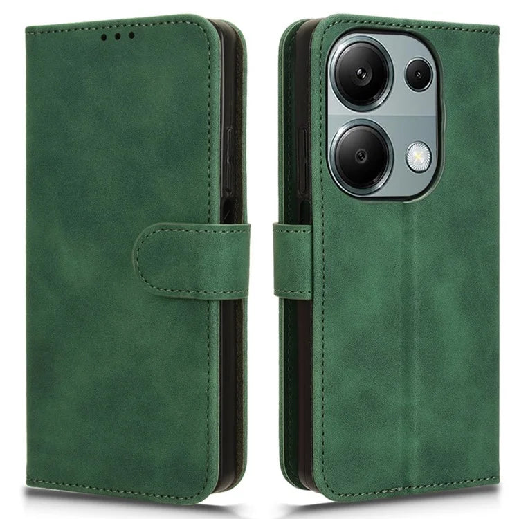 For Xiaomi Redmi Note 13 Pro 4G / Poco M6 Pro 4G Case PU Leather Skin-touch Protective Folio Phone Cover