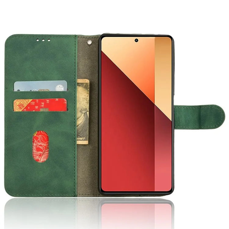 For Xiaomi Redmi Note 13 Pro 4G / Poco M6 Pro 4G Case PU Leather Skin-touch Protective Folio Phone Cover