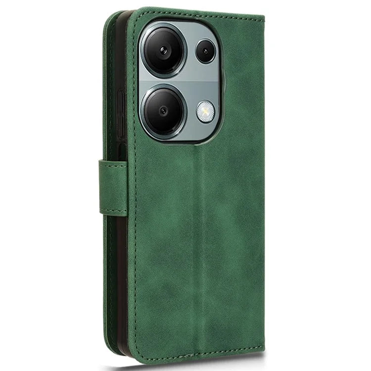 For Xiaomi Redmi Note 13 Pro 4G / Poco M6 Pro 4G Case PU Leather Skin-touch Protective Folio Phone Cover