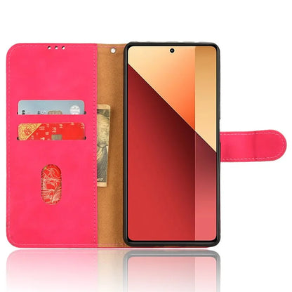 For Xiaomi Redmi Note 13 Pro 4G / Poco M6 Pro 4G Case PU Leather Skin-touch Protective Folio Phone Cover