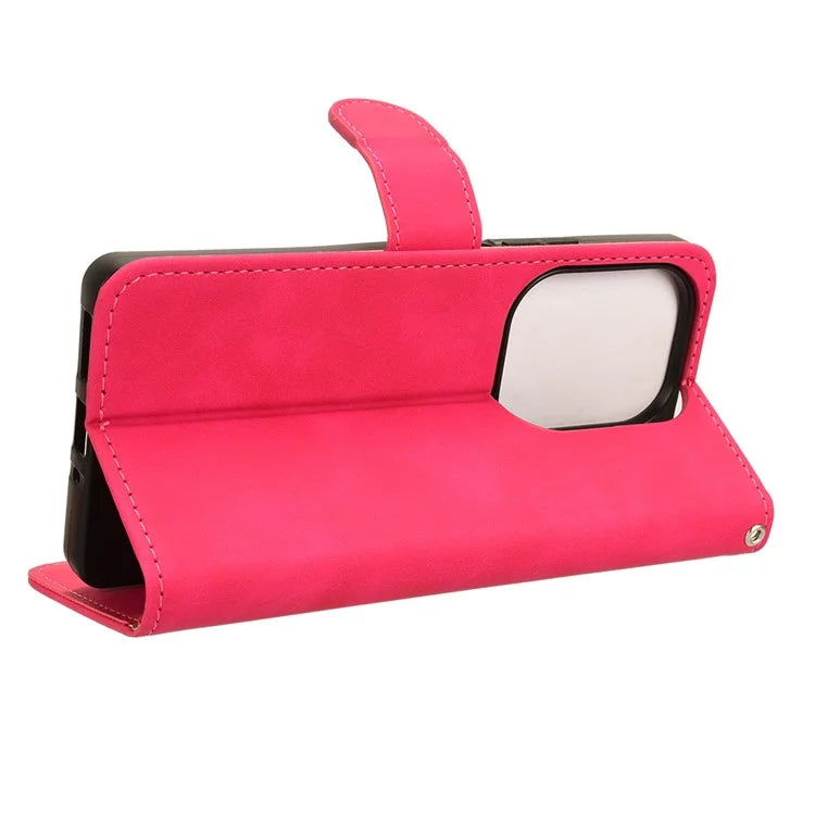 For Xiaomi Redmi Note 13 Pro 4G / Poco M6 Pro 4G Case PU Leather Skin-touch Protective Folio Phone Cover