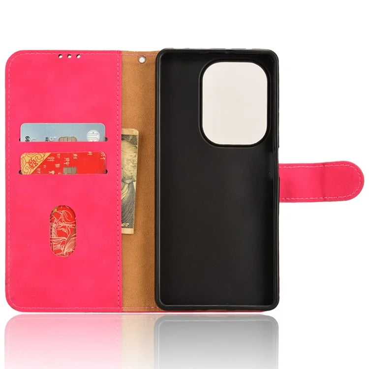 For Xiaomi Redmi Note 13 Pro 4G / Poco M6 Pro 4G Case PU Leather Skin-touch Protective Folio Phone Cover