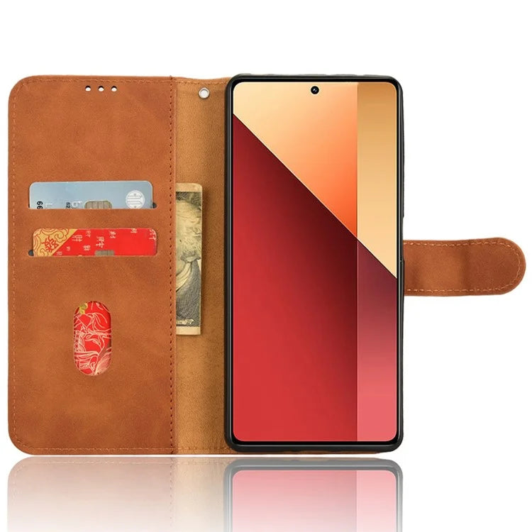 For Xiaomi Redmi Note 13 Pro 4G / Poco M6 Pro 4G Case PU Leather Skin-touch Protective Folio Phone Cover