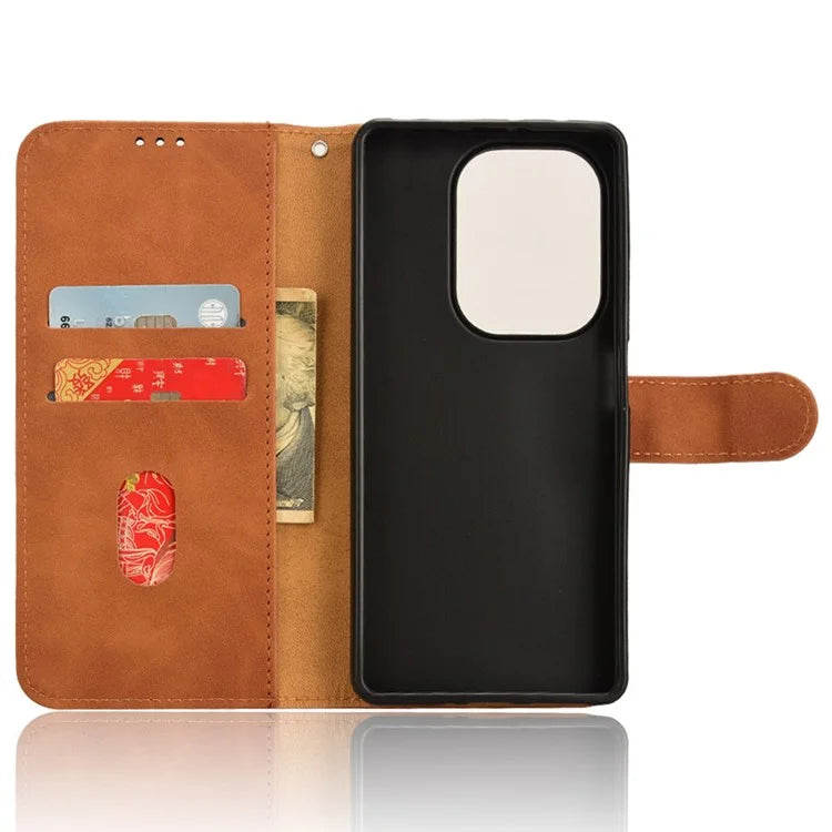 For Xiaomi Redmi Note 13 Pro 4G / Poco M6 Pro 4G Case PU Leather Skin-touch Protective Folio Phone Cover