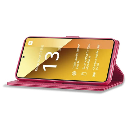 LC.IMEEKE For Xiaomi Redmi Note 13 5G Case Flip Leather Wallet Stand Phone Cover