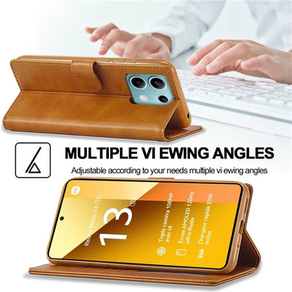 LC.IMEEKE For Xiaomi Redmi Note 13 5G Case Flip Leather Wallet Stand Phone Cover