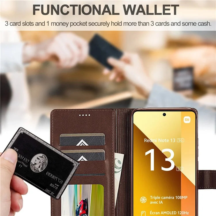 LC.IMEEKE For Xiaomi Redmi Note 13 5G Case Flip Leather Wallet Stand Phone Cover
