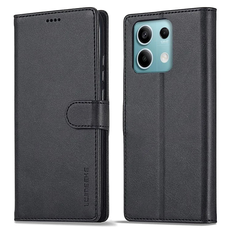 LC.IMEEKE For Xiaomi Redmi Note 13 Pro 5G / Poco X6 5G Case Wallet Stand Calf Texture Leather Phone Cover