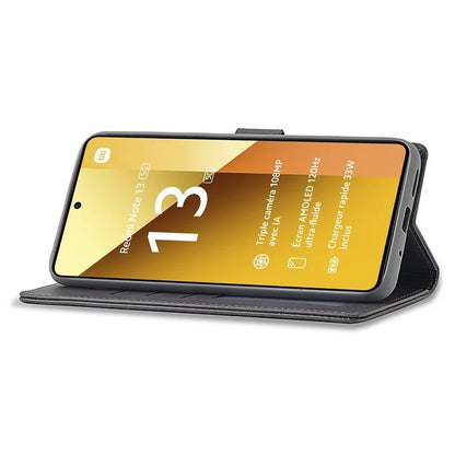 LC.IMEEKE For Xiaomi Redmi Note 13 Pro 5G / Poco X6 5G Case Wallet Stand Calf Texture Leather Phone Cover