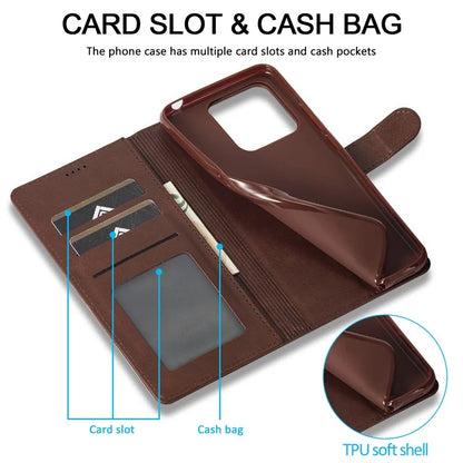 LC.IMEEKE For Xiaomi Redmi Note 13 Pro 5G / Poco X6 5G Case Wallet Stand Calf Texture Leather Phone Cover