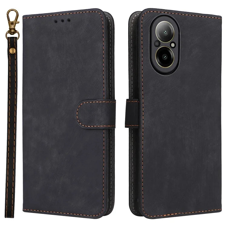 For Realme C67 4G Case Wallet Stand RFID Blocking PU Leather Phone Cover