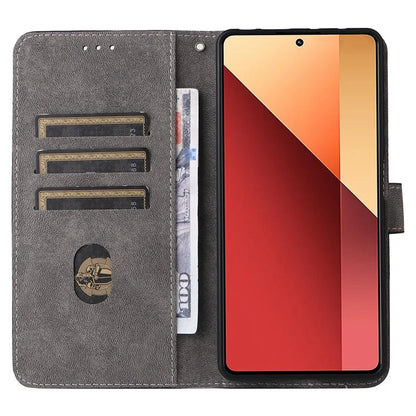 For Xiaomi Redmi Note 13 Pro 4G / Poco M6 Pro 4G Case with Strap RFID Blocking PU Leather Cover Stand
