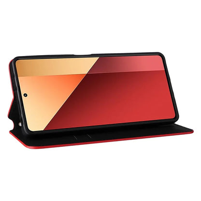 For Xiaomi Redmi Note 13 Pro 4G / Poco M6 Pro 4G Case Rhombus Imprinted Stand View Phone Cover