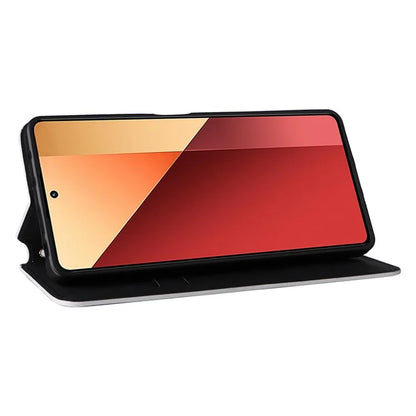 For Xiaomi Redmi Note 13 Pro 4G / Poco M6 Pro 4G Case Rhombus Imprinted Stand View Phone Cover