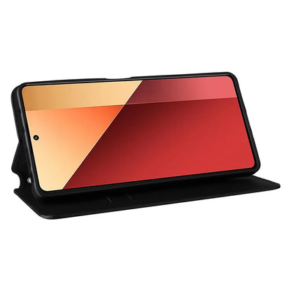 For Xiaomi Redmi Note 13 Pro 4G / Poco M6 Pro 4G Case Rhombus Imprinted Stand View Phone Cover
