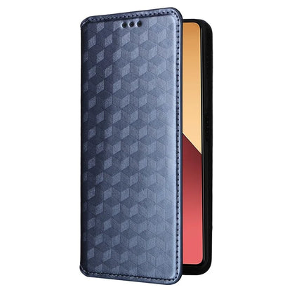 For Xiaomi Redmi Note 13 Pro 4G / Poco M6 Pro 4G Case Rhombus Imprinted Stand View Phone Cover