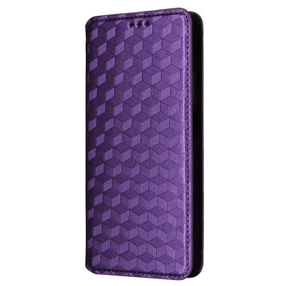 For Xiaomi Redmi Note 13 Pro 4G / Poco M6 Pro 4G Case Rhombus Imprinted Stand View Phone Cover